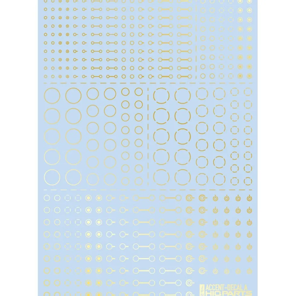 Accent Decal A - Wheel Gold