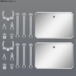 Action Base 6 Clear (Mirror Stickers Set)
