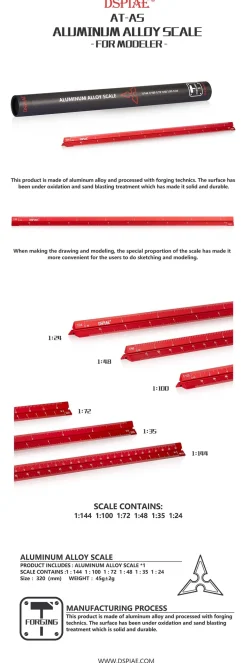 Aluminum Alloy Scale Ruler