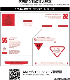 1/144 AMP03 Caution Decal (Red)
