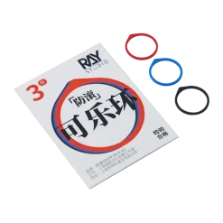 Anti-Roll Colored Ring for Hatch Hand Drill - Set A: Black/Red/Blue