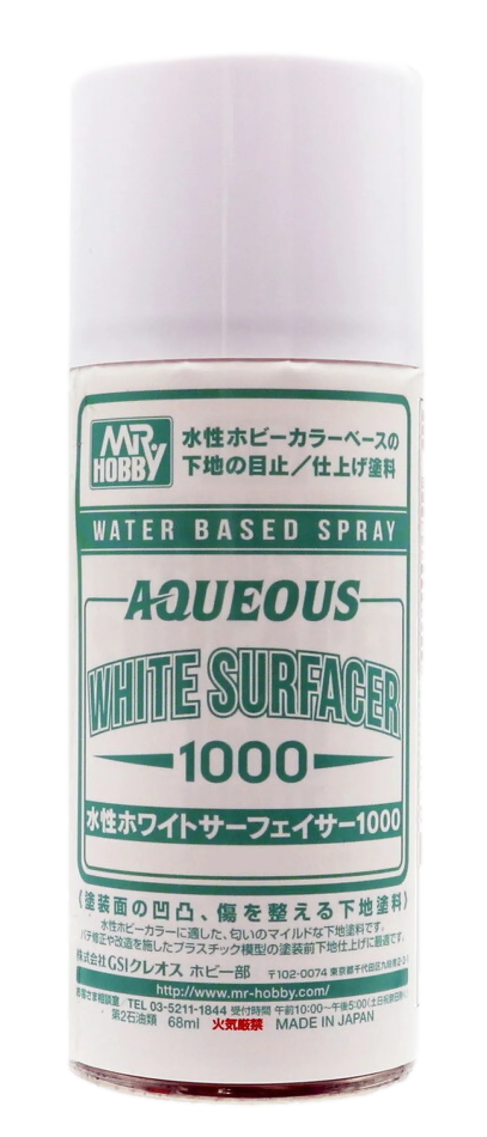 Aqueous White Surfacer 1000 - Spray - 170ml
