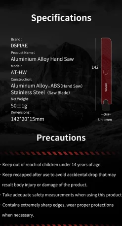 AT-HW Aluminum Alloy Hand Saw