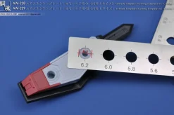 AW-229 Airbrush Template/Scribing Template 02 (Circular Large)