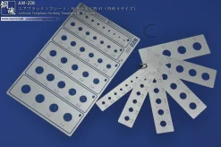 AW-228 Airbrush Templates/Scribing Templates 01 (Circular Small)