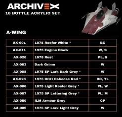 A-Wing Paint Set (10 Bottles)