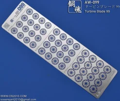 AW-099 Photo Etch Turbine Blade