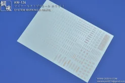 AW-126 Waterslide Decal