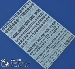 AW-080 Waterslide Decal (Gray)