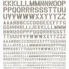 AW-156 Waterslide Decal: Letters Type 02 (Gray)