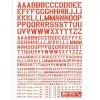 AW-155 Waterslide Decal: Letters Type 02 (Red)