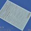 AW-154 Waterslide Decal: Letters Type 02 (Light Gray)