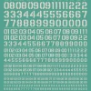 AW-159 Waterslide Decal: Numbers Type 05 (Off White)