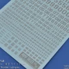 AW-160 Waterslide Decal: Numbers Type 05 (Light Gray)