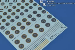 AW-084 Waterslide Decal + Photo Etch Thruster Nozzles