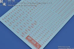 AW-168 Waterslide Decal 02 (1/144 & 1/100) Red