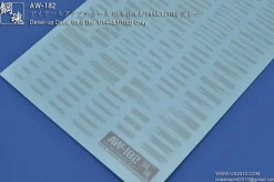AW-182 Waterslide Decal 05-S (1/144 & 1/100) Gray