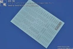 AW-182 Waterslide Decal 05-S (1/144 & 1/100) Gray