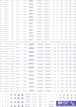 AW-137 Waterslide Decal Type 00 (1/144 & 1/100) Blue