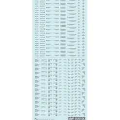AW-208 Waterslide Decal Type E (1/144 & 1/100) Dark Gray