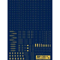 AW-138 Waterslide Decal Type 01 (1/144 & 1/100) Gold