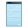 AW-235 Waterslide Decal Universal Number Decal (White)