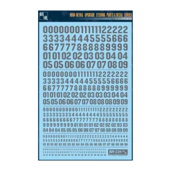 AW-234 Waterslide Decal Universal Number Decal (Gray)