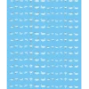 AW-049 Waterslide Decal (White)