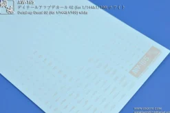 AW-165 Waterslide Decal 02 (1/144 & 1/100) White