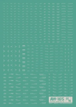 AW-165 Waterslide Decal 02 (1/144 & 1/100) White