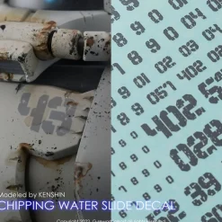 1/144 1/100 Chipping Decal Custom 01 Gray Decals