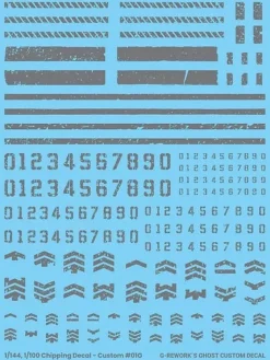 1/144 1/100 Chipping Decal Custom 01 Gray Decals