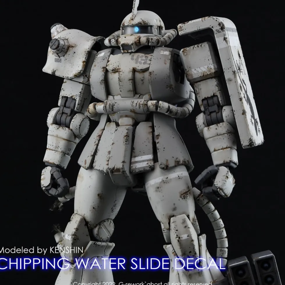 1/144 1/100 Chipping Decal Number 01 Gray Decals