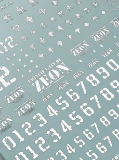 1/144 1/100 Chipping Decal Zeon 01 White Decals