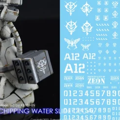 1/144 1/100 Chipping Decal Zeon 01 White Decals