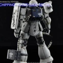 1/144 1/100 Chipping Decal Zeon 01 White Decals