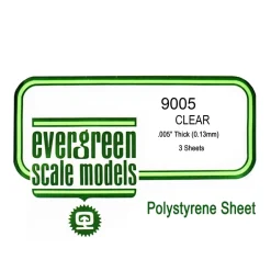 Clear Polystyrene Sheets - 0.13mm