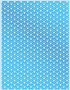 CM Decal 13 Seigaha Pattern - Blue