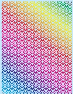 CM Decal 13 Seigaha Pattern - Blue