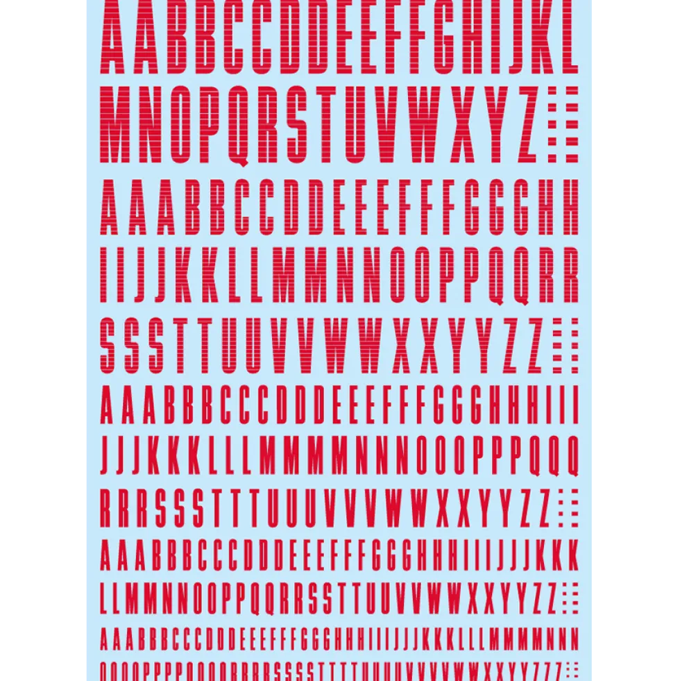 CND Decal Alphabet - Gold