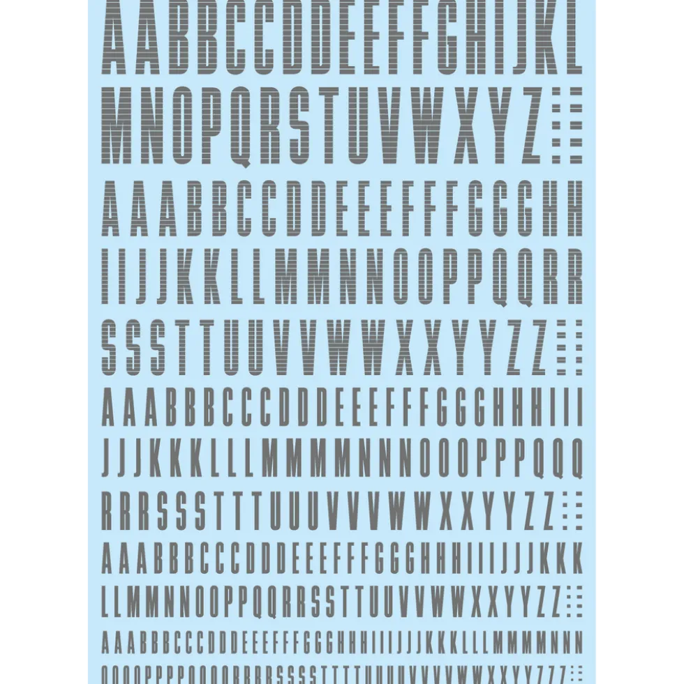 CND Decal Alphabet - Gold