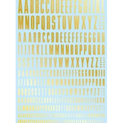 CND Decal Alphabet - Gold