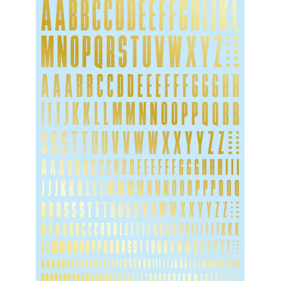 CND Decal Alphabet - Gold