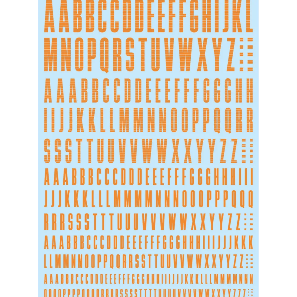 CND Decal Alphabet - Gold