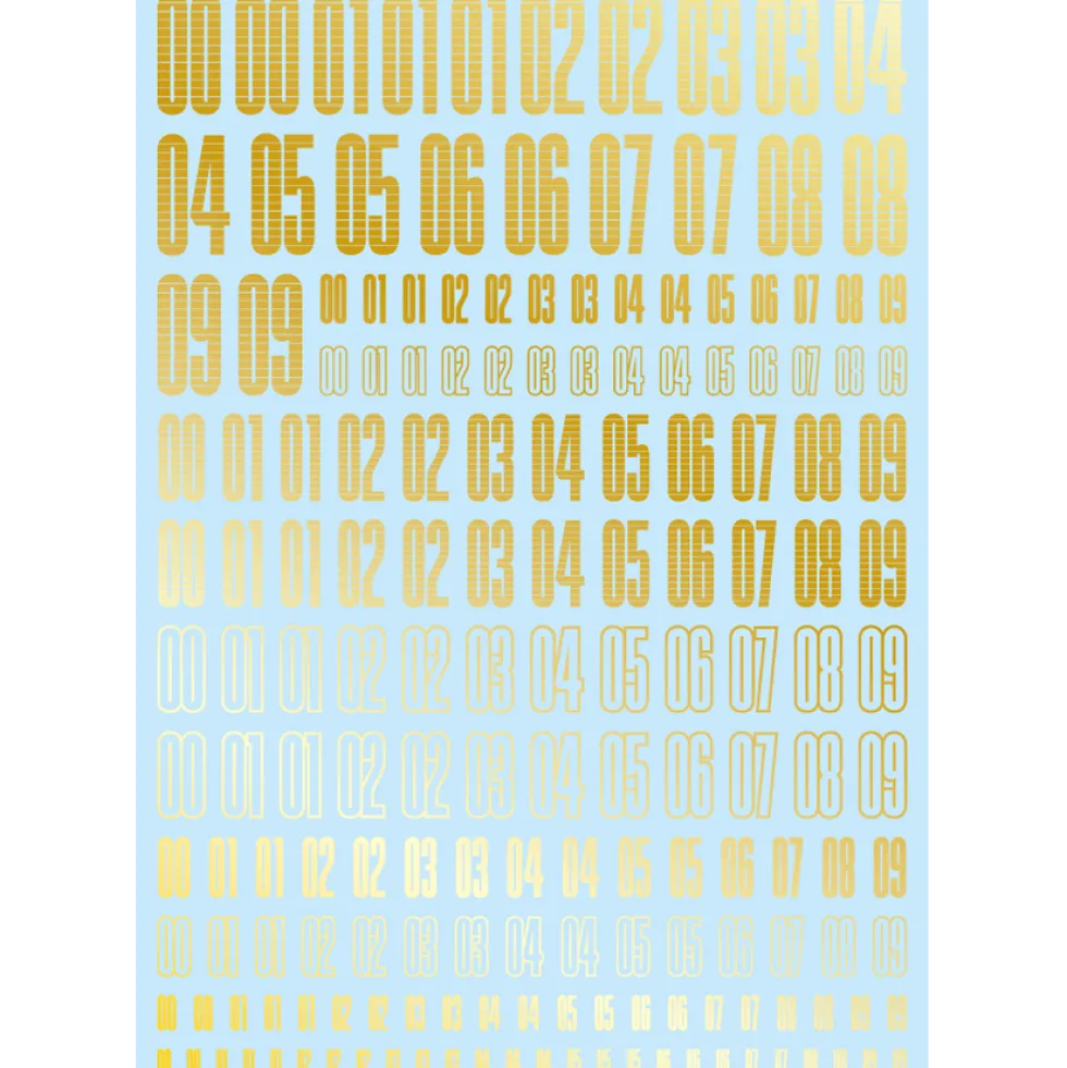CND Decal Number - Gold