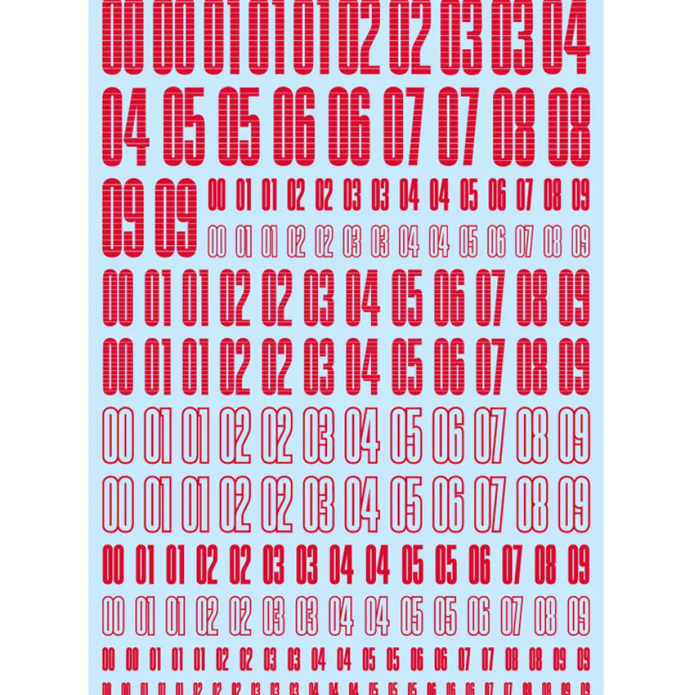 CND Decal Number - Gold