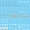 1/144 1/100 Custom Decal (White / Orange-Yellow) Decals