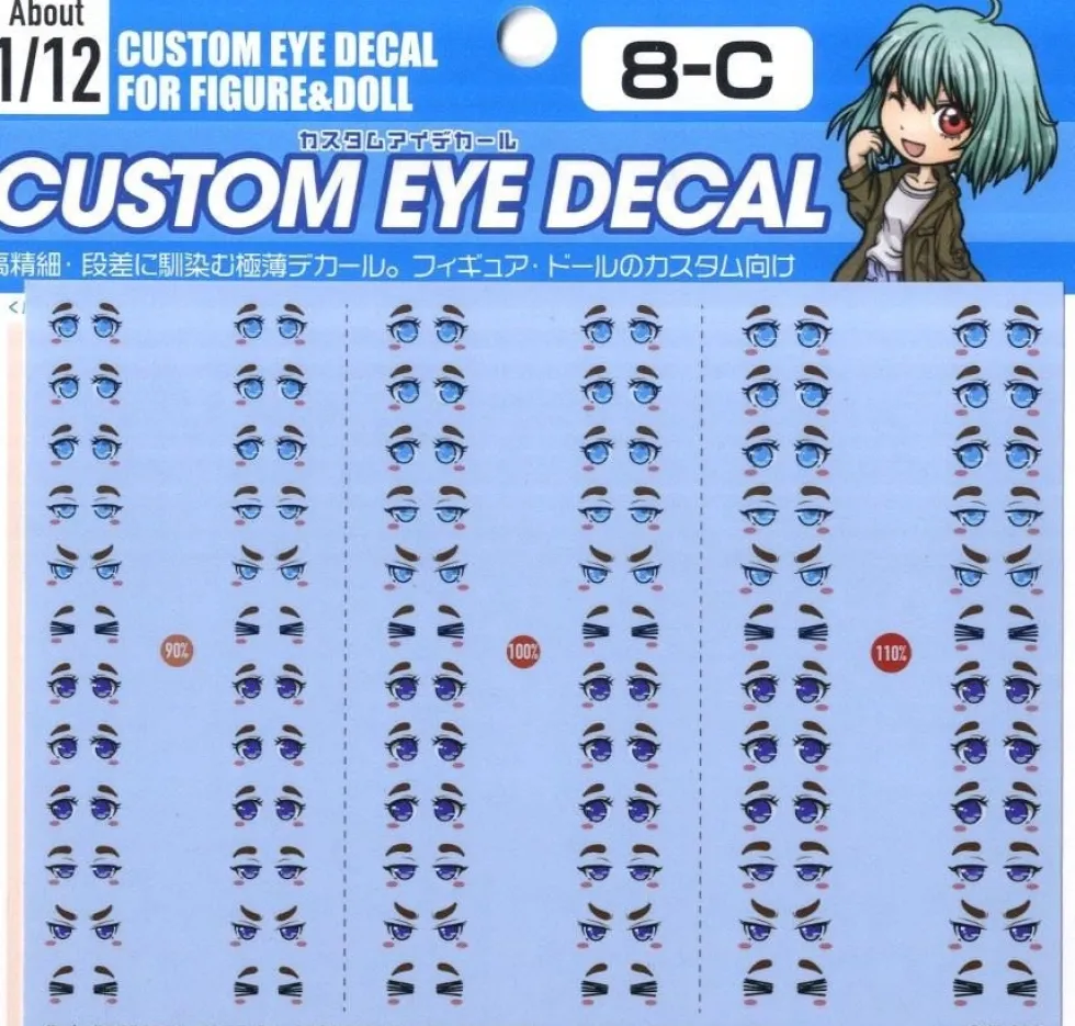 Custom Eye Decal - 1/12 1-A(1pc)