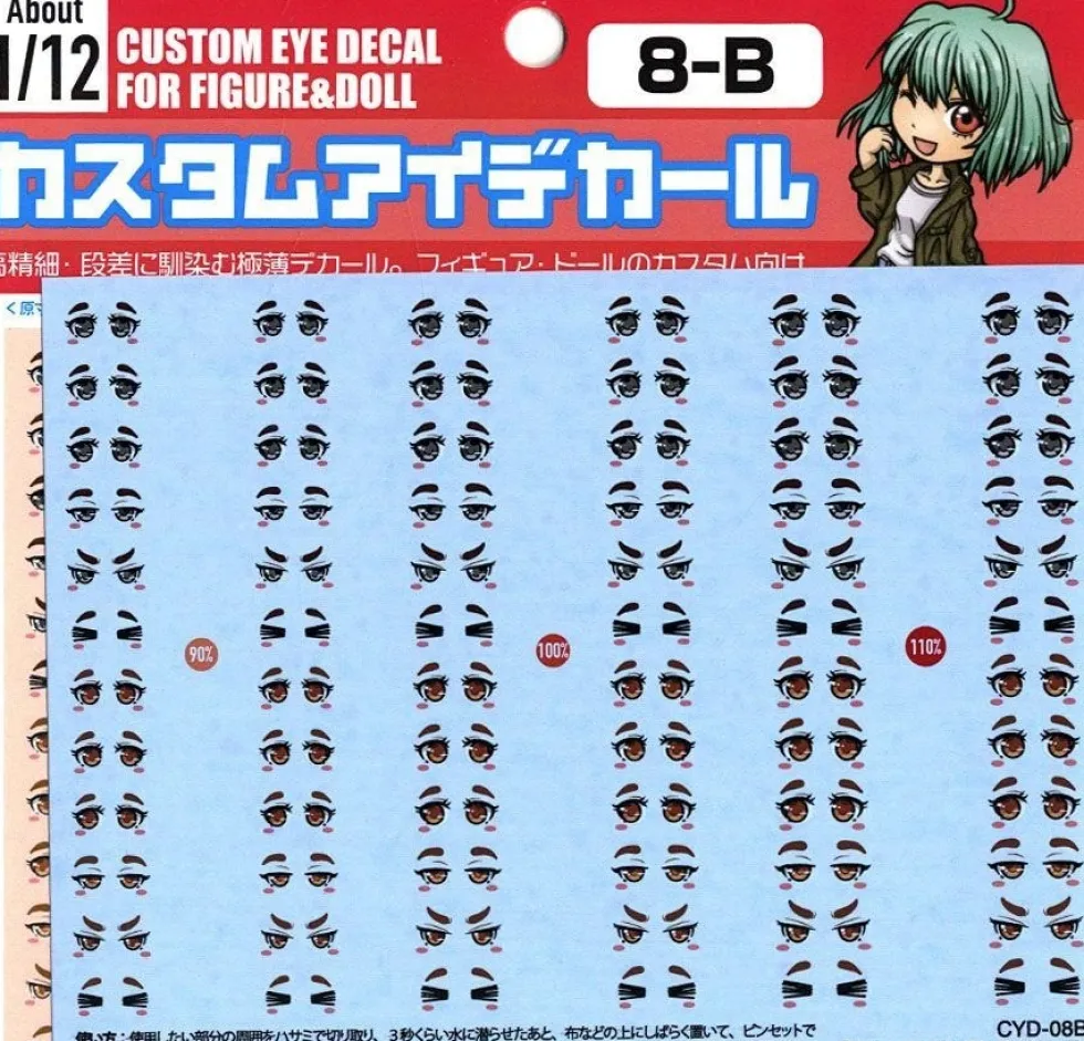 Custom Eye Decal - 1/12 1-A(1pc)