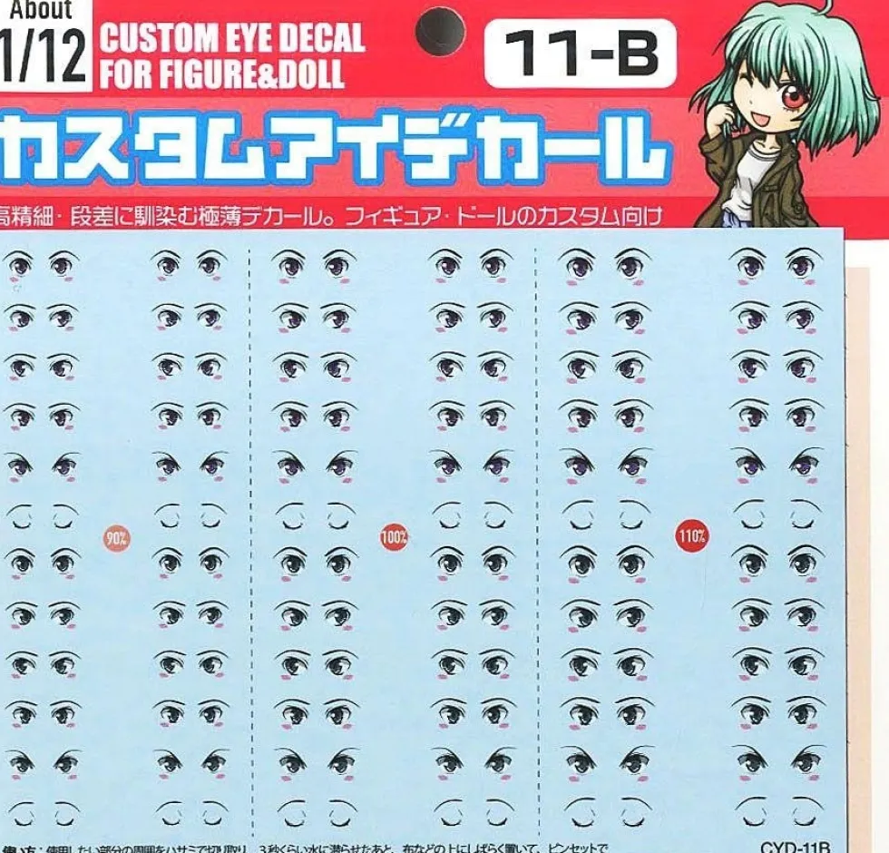 Custom Eye Decal - 1/12 1-A(1pc)
